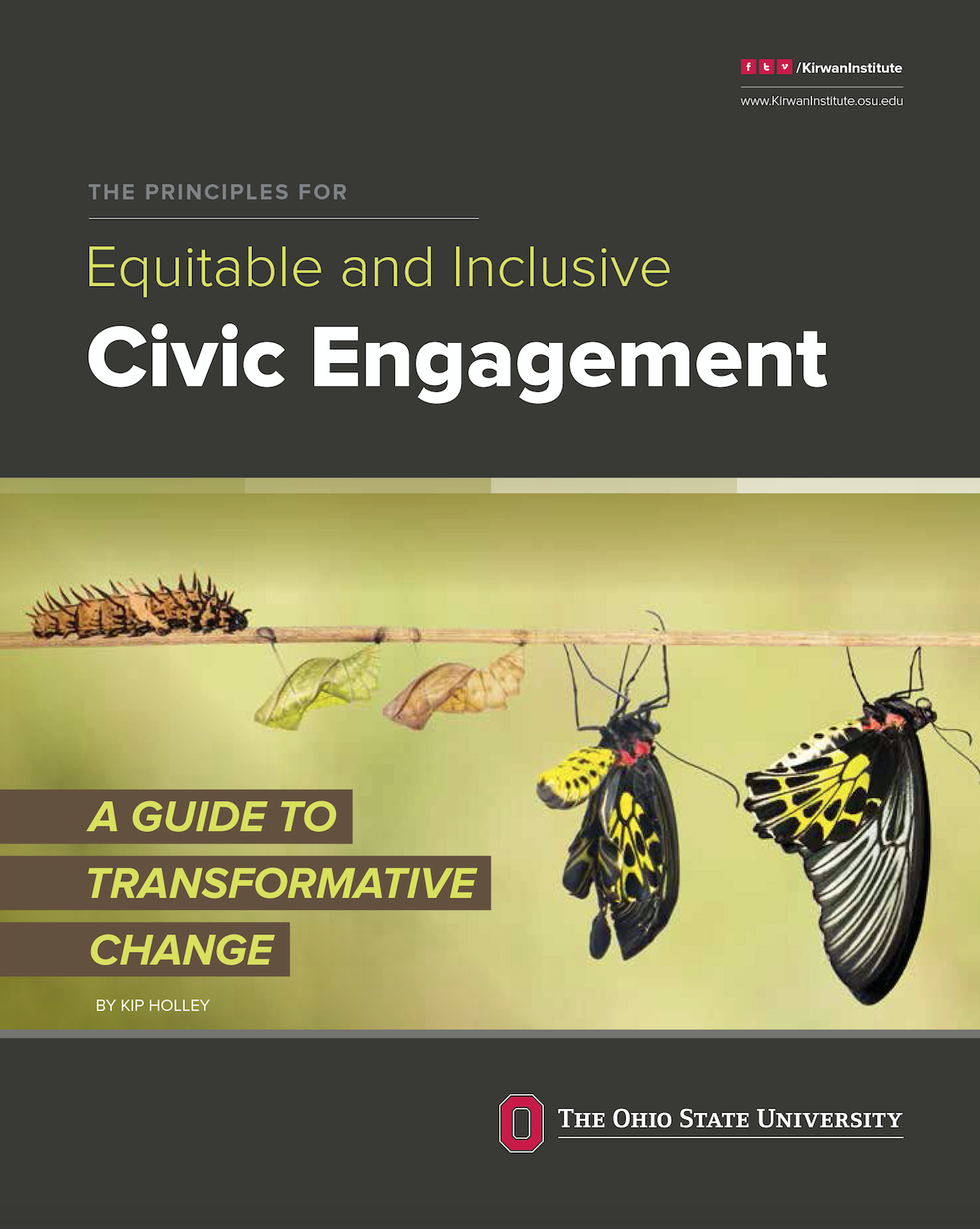 The cover image for the Six Principles for Equitable and Inclusive Civic Engagement developed by Kip Holley at the Kirwan Institute for the Study of Race and Ethnicity.